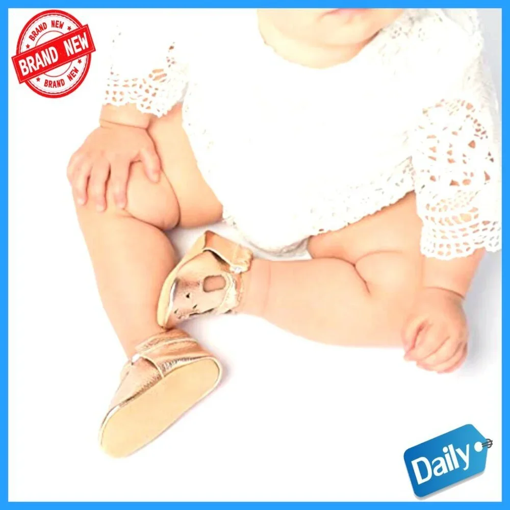 Genuine Leather Soft Sole Mary Jane Mocc for Baby Girls